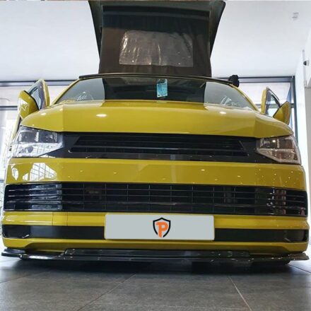 VW T6 Transporter & Caravelle 2015 Onwards ~ ABS Lower Gloss Black Splitter Add on - 2