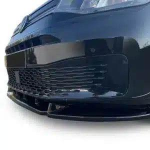 Front Splitter for VW Caddy MK5 2021 Onwards 2 Gloss Black Front Splitter Lip for VW Caddy MK5 2021 Onwards Commerce Plus Cargo