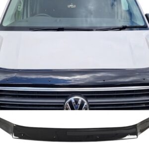 Black bonnet protector for Volkswagen Crafter and MAN TGE 2017-2024 models.