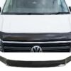 Gloss black bonnet protector stone guard for VW Crafter and MAN TGE (2017-Present), aerodynamic bug deflector.