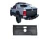 Matt black full tailgate cover protector for VW Amarok MK1 (2010-2022), rugged rear body cladding for Highline and Canyon models.