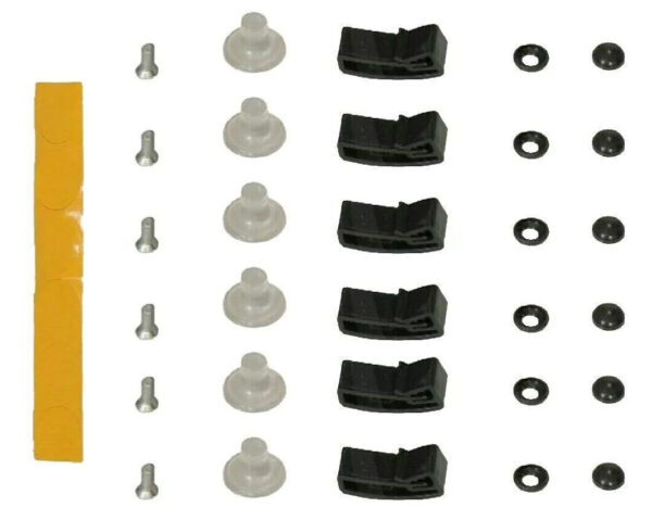 VW Amarok 2010 Onwards Bonnet Protector Clips 1 VW Amarok 2010-2022 Bonnet Protector Hood Deflector Assembly Fitting Plastic Clips