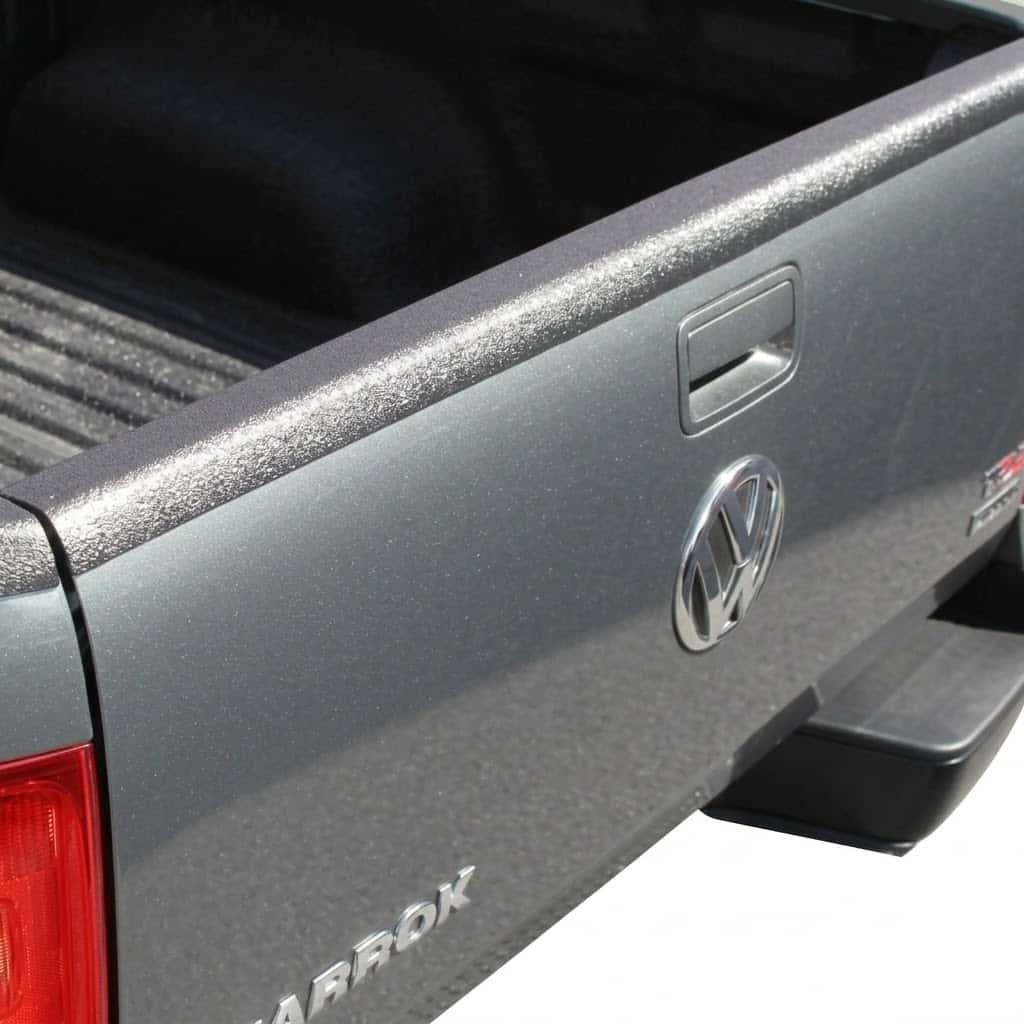 Tailgate Protector Boot Trim Bed Cover for VW Amarok 2010 Onwards 1 Volkswagen Amarok Tailgate Bed Rail Protector and Rear Boot Trim Matte Black