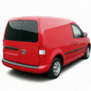 Black Rear Bumper Protector Guard for VW Caddy MK3 Facelift 2010-2015