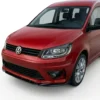 Gloss black front splitter fitted on a VW Caddy Mk4 2015-2021