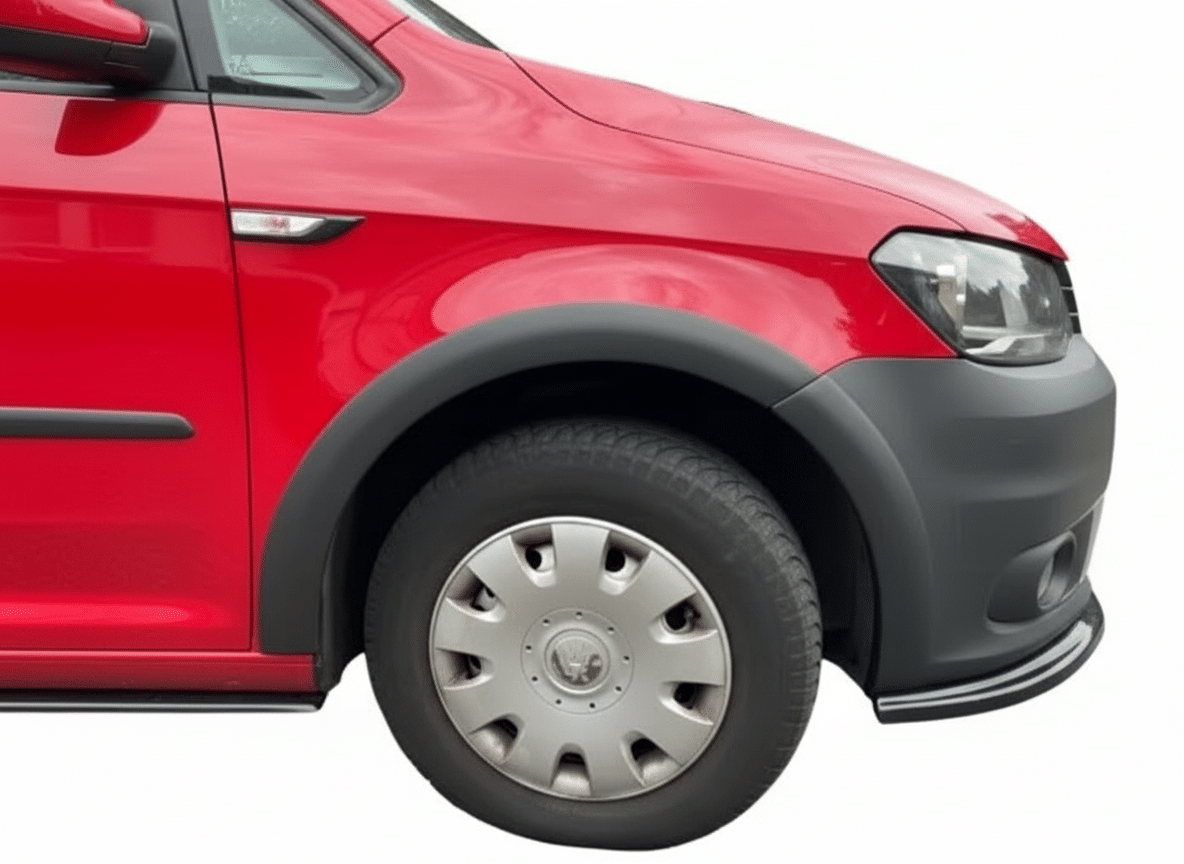 Wheel Arch Trim for VW Caddy MK4 2015 to 2021 SWB - Matte Black 1 Matte Black Wheel Arch Trims for VW Caddy MK4 SWB 2015-2021 Set of 4