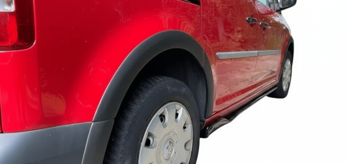 Matte Black Wheel Arch Trims for VW Caddy MK4 SWB 2015-2021 Set of 4
