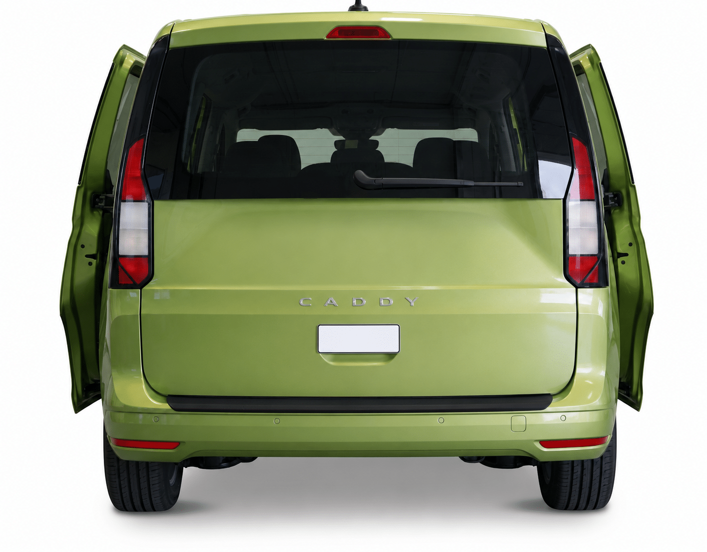 Rear Bumper Protector Cover Guard for VW Caddy MK5 2021+ 1 High-quality anti-scratch bumper trim designed specifically for VW Caddy MK5. Compatible with all body styles including Cargo, California, Life, and Maxi versions. Provides ultimate protection against loading wear and scratches.