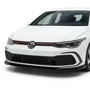 VW Golf MK8 R-Line GTE Front Splitter Lip (2020 Onwards) 2 Gloss black V2 front splitter made for the 2020-2024 VW Golf MK8 GTI GTE R-Line.