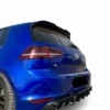 Gloss black rear side splitters V2 for VW Golf Mk7 R 2013-2016