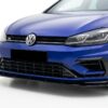 Gloss Black Front Splitter Bumper Lip for VW Golf MK7.5 R 2017-2020