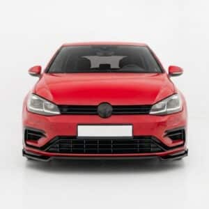 Gloss Black Front Splitter Lip V.2 for VW Golf MK7.5 R Facelift 2017-2020