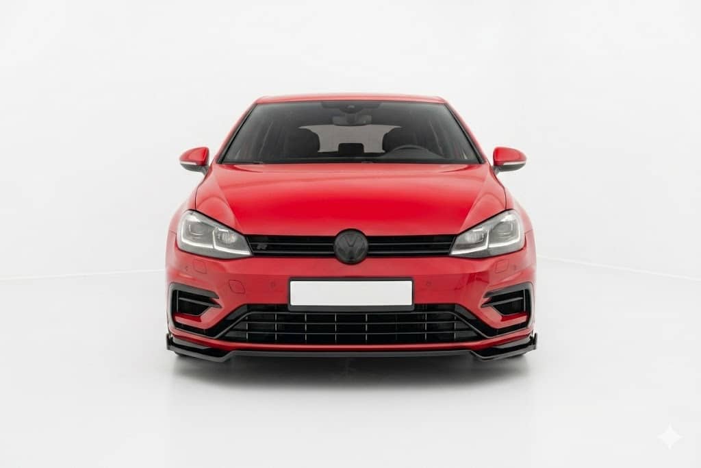 Front Splitter Lip V.2 for VW Golf MK7.5 R (2017-2020) 1 Gloss Black Front Splitter Lip V.2 for VW Golf MK7.5 R Facelift 2017-2020