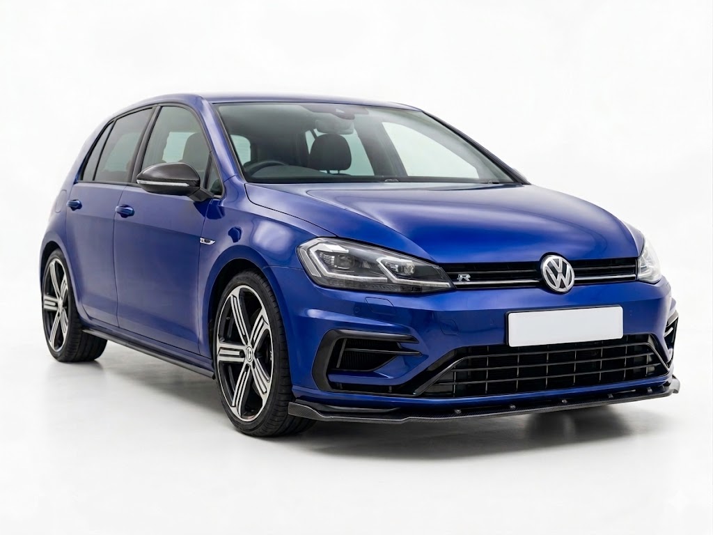 Front Splitter for VW Golf MK7.5 R (2017-2020) 2 Gloss Black Front Splitter Bumper Lip for VW Golf MK7.5 R 2017-2020