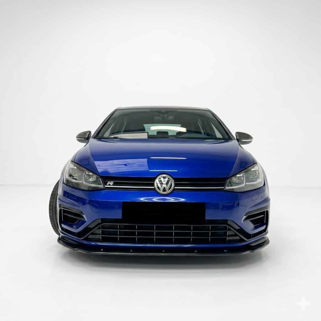 Front Splitter for VW Golf MK7.5 R (2017-2020) 5 Gloss Black Front Splitter Bumper Lip for VW Golf MK7.5 R 2017-2020