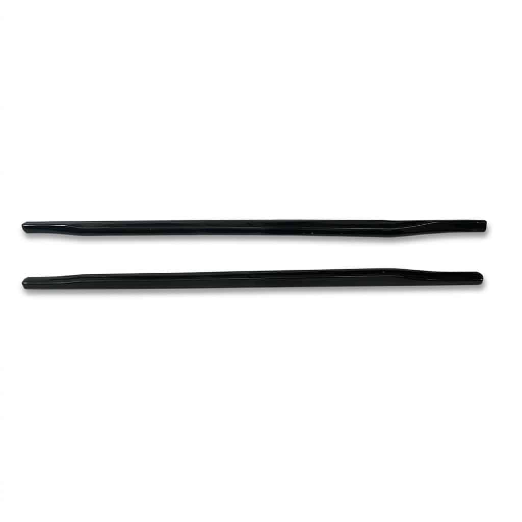 VW Golf Mk8 GTI / GTD / R-Line 2020+ Side Skirts Verison 2 (2 Pcs) 4 Gloss black side skirts Version 2 for VW Golf Mk8 GTI, GTD, and R-Line (2020 onwards), 2-piece performance styling extensions.