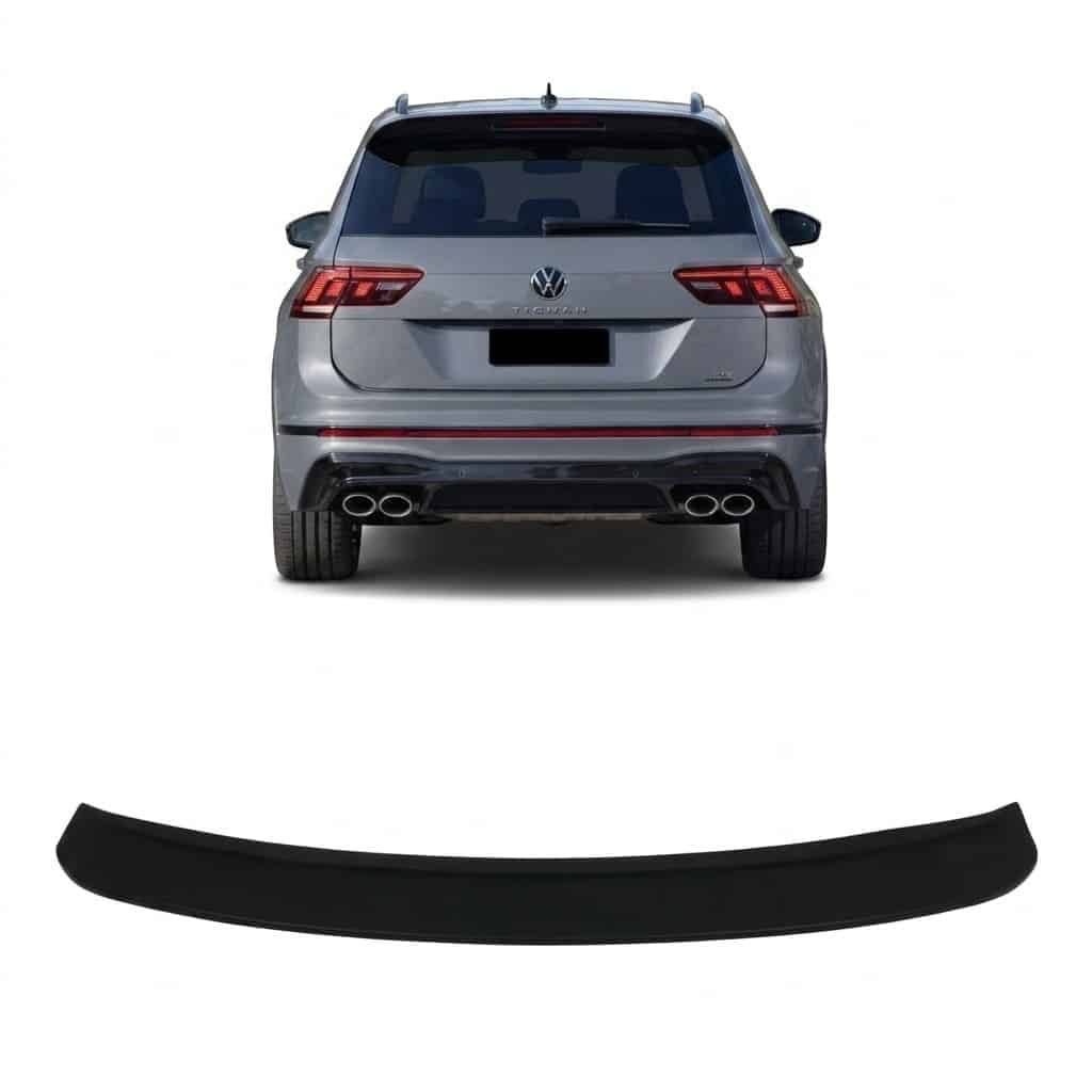 Rear Bumper Protector Cover Trim for VW Tiguan 2015 - 2020 2 Black rear bumper protector cover trim for VW Tiguan Mk2 (2015-2020), anti-scratch bumper guard
