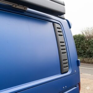 Matte black ABS plastic side styling vents for VW Transporter T5 T5.1 T6 SWB models, pair set,