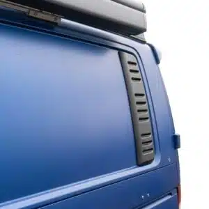 Matte black ABS plastic side styling vents for VW Transporter T5 T5.1 T6 SWB models, pair set,