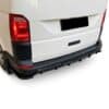 VW Transporter T6 Rear Valance Gloss Black Installed 2015-2024 - Plus Auto Style
