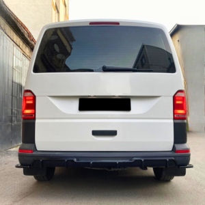 VW Transporter T6 Rear Valance Gloss Black Installed 2015-2024 - Plus Auto Style